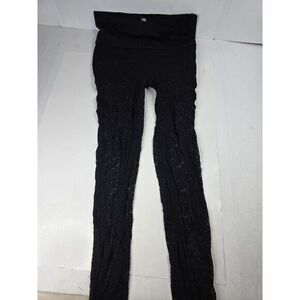Billabong Designers Closet  Lace Legs Yoga Pants L Boho CottageCore Punk Grunge‎